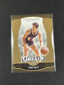 JERRY WEST 2024 Leaf In The Game Used - The Greats Gold - Los Angeles Lakers - Picture 1 of 2