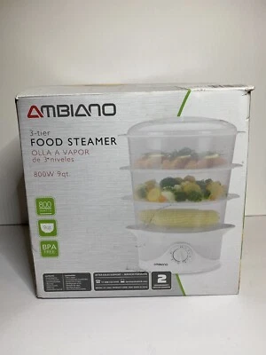 Ambiano 3 Tier Food Steamer. Tested And Working. 800 W. Kitchen - Image 1 of 4