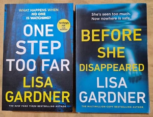 Lisa Gardner - Before She Disappeared & One Step Too Far (Lge P/backs) LIKE NEW - Picture 1 of 5