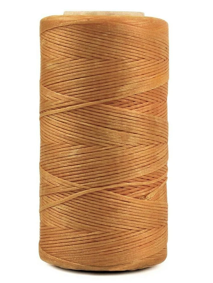 Waxed Sail Twine / Whipping & Sewing Thread -  1/4 pound bulk spool NATURAL - Image 1 of 2