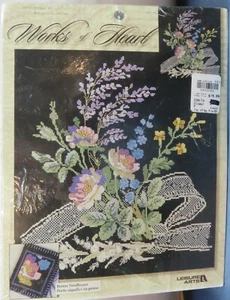 Cross Stitch Kit Floral Bouquet Works of Heart Hallmark w Bonus New - Picture 1 of 4