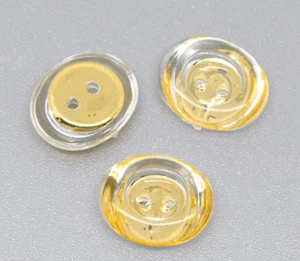 50 to 200 Gold Plated Back 14mm Sewing Craft 2 Hole Scrapbook Card Bling Buttons - Picture 1 of 1