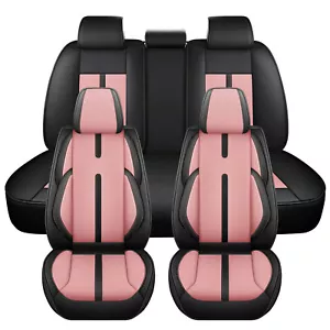 For Nissan Leather Car Seat Covers Full Set 5-Seats Front Rear Protector Cushion - Picture 1 of 20