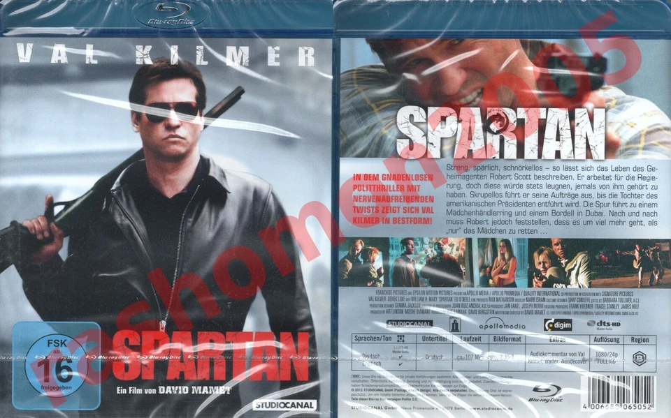 Blu-ray SPARTAN Val Kilmer William H. Macy Ed O'Neill Kristen Bell Region B NEW - Image 1 of 1