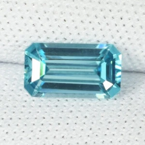 1,47 ct HERMOSO BRILLO - CIRCÓN AZUL NATURAL CAMBOYA OCTÁGONO Ver Vdo 1152 BCL - Imagen 1 de 3
