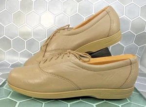 SAS Damen Taupe Tripad Komfort Oxford Schnürschuh Flach Leder Größe 8,5 M CC207 - Bild 1 von 12