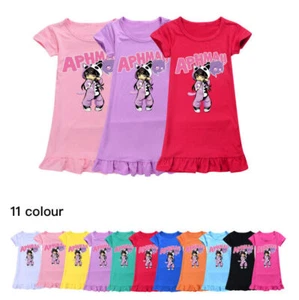 Felpa con cappuccio bambini APHMAU pantaloncini youtuber tuta ragazze t-shirt top casalinga - Foto 1 di 15