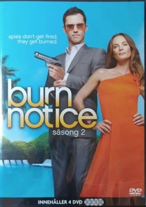 BURN NOTICE SEASON 2 DVD NEW SEALED SWEDISH IMPORT WITH ENGLISH LANGUAGE  - Picture 1 of 2