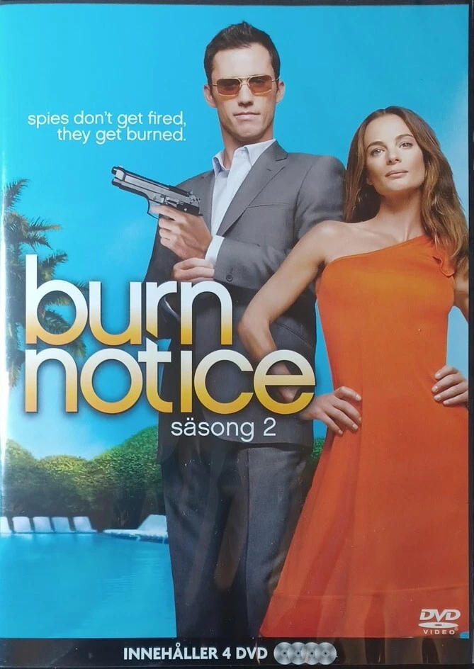 BURN NOTICE SEASON 2 DVD IN VGWC SWEDISH IMPORT WITH ENGLISH LANGUAGE  #250LL - Image 1 of 2