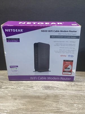 NETGEAR C3700 340 Mbps 2 Port Gigabit Wireless N Router (C3700-100NAS) - Image 1 of 4