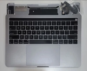 ๐ B- MacBook Pro A1989 13" Space Gray Top Case Keyboard Touchpad Battery 90% - Picture 1 of 8