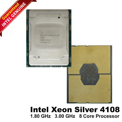 Lotto 50 Processori Intel Xeon Silver 4108 8-Core 1.8GHz 3.0GHz Turbo CPU SR3... - Immagine 1 di 4