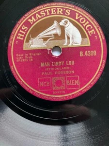 1932 PAUL ROBESON 10" 78 - MAH LINDY LOU / MA CURLY-HEADED BABY - HMV B.4309 - Bild 1 von 1