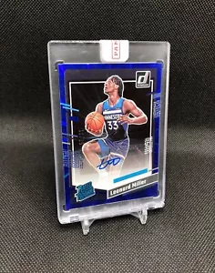 2023-24 Donruss Leonard Miller /25 RATED ROOKIE AUTO BLUE HOLO LASER SSP RC #273 - Picture 1 of 19