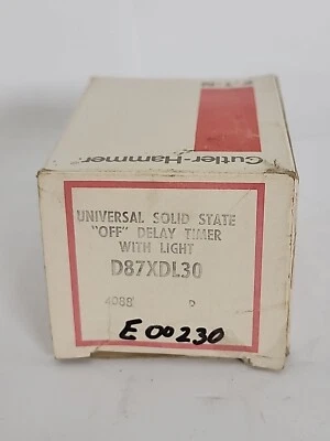 CUTLER-HAMMER D87XDL30 SERIE A2 TEMPORIZADOR OFF-DELAY Foto 1 de 4
