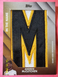 Andrew McCutchen - True 1/1 - 2017 Topps In the Name Letter "M' Relic #ITN-AM