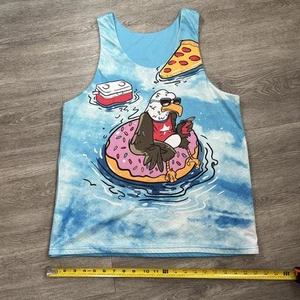 Jersey reversible de lacrosse M Aloha playas y águila flotante tema hawaiano - Imagen 1 de 4