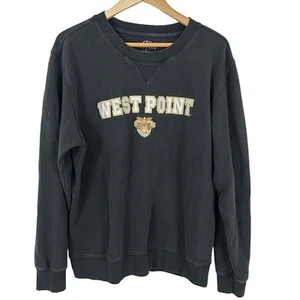 Vantage West Point Black Sweatshirt Men Size XL Embroidered - Picture 1 of 10