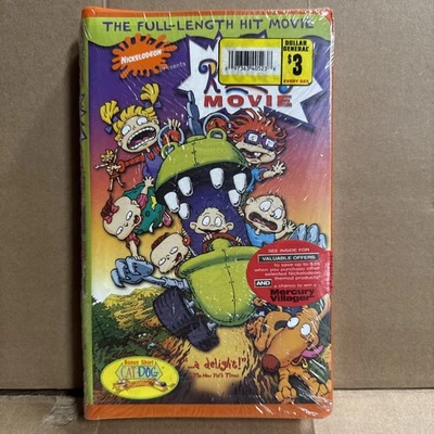 The Rugrats Movie (1998 VHS Orange) Clamshell Nickelodeon VHS Sealed - Image 1 of 4