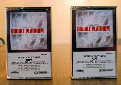 KISS Double Platinum Cassette Tapes Vol 1&2 70s Hard Rock - Image 1 of 4