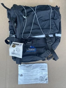 Jandd Mountaineering Large Mountain Pannier Touring Pair, Black w/Navy-Grey Logo - Picture 1 of 15