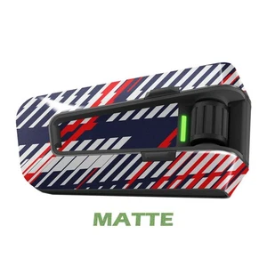 For Cardo Packtalk Neo Edge Pro Wrap Stickers Matte Decal Red Full Stripe - Bild 1 von 4