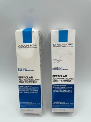 EXPIRED 2x La Roche-Posay Effaclar Adapalene Gel 0.1% Acne Treatment - 1.6oz - Image 1 of 4