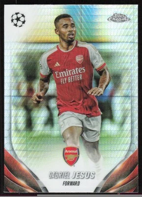2023-24 Topps Chrome UCC Prism #40 Gabriel Jesus Arsenal Brazil - Image 1 of 2