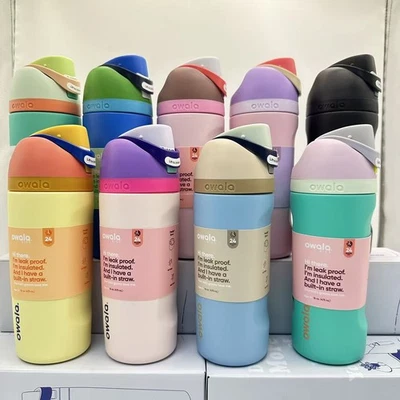 16oz Kids Owala FreeSip Water Bottle Sport Mug - 14 Colors In Stock - Image 1 of 4
