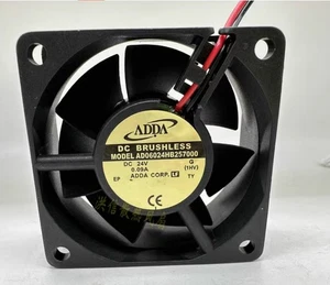 1 pc ADDA fan AD06024HB257000 DC24V 0.09A 6025 6cm 2 wire cooling fan amk - Picture 1 of 3