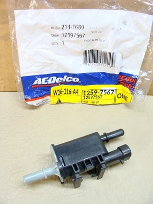 NEW genuine ACDelco 214-1680 GM 12597567 OEM vapor canister purge valve solenoid - Image 1 of 4