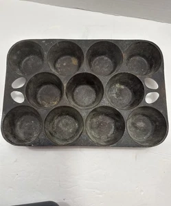 Vintage Griswold/WagnerWare Stil 11 Tassen Gusseisen Popover Muffinform - Hergestellt in den USA A - Bild 1 von 11