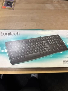 Logitech K120 USB Keyboard for PC - Black - Photo 1/2