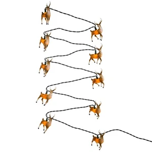 Reindeer Christmas String Lights Set of 10 UL4261 New - Picture 1 of 9