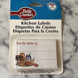 Vintage Betty Crocker Kitchen Labels 1998 Country Farmhouse for Canning Baking - Picture 1 of 5