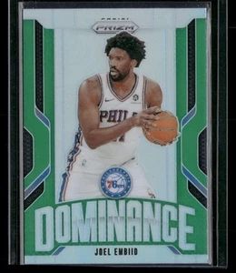 Panini Prizm #10 Joel Embiid Dominance Prizms Green Philadelphia 76ers 2024-25 - Imagen 1 de 2