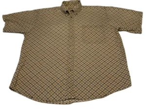 Camisa Naturalife Hombre Grande L Botón L L Lino Algodón Beige Manga Corta Exterior - Imagen 1 de 4