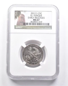 MS67 2012-S Washington Quarter El Yunque Early Releases NGC *6322 - Picture 1 of 3
