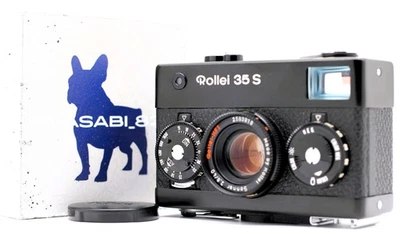 Meter Works [MINT] Rollei 35 S Black 35mm Film Camera Sonnar 40mm F2.8 JAPAN - Image 1 of 4