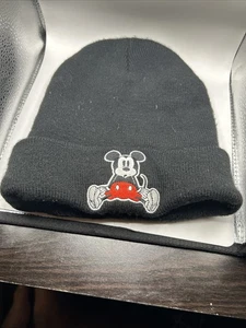 Disney x AE American Eagle Mickey Mouse Gorro Tejido con Puños Adulto Negro OSFM - Imagen 1 de 3