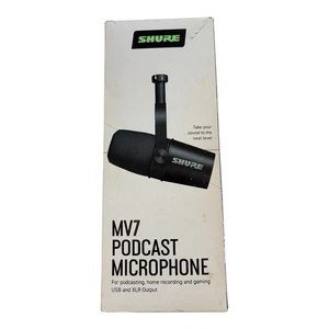 NEW Shure MV7 Cardioid Dynamic Vocal / Broadcast Microphone US - Picture 1 of 2