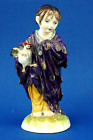 Porcelain sculpture figurine little girl with hen Italy CAPODIMONTE or GINORI