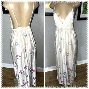 Vintage Gilead 6072 Nylon Long Floral Slit Med swc - Picture 1 of 11