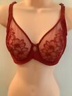 MARKS & SPENCER ‘FABULOUS’ RED MAXIMUM SUPPORT BRA.     SIZE 32H