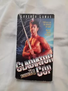 Gladiator Cop: The Swordsman 2 (VHS 1995) TESTED WORKS Lorenzo Lamas GRAIL OOP - Picture 1 of 8