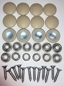 25 Pieces #30 Dura Snap Buttons RV Trailer Boat New Sand Ultraleather - Picture 1 of 1