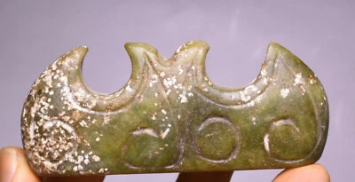 Estatua porta bolígrafos palacio dinastía tallado jade antiguo cultura Hongshan de 8 cm China Foto 1 de 4