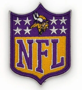 Minnesota Vikings NFL Logo Patch 2” X 3” Iron On Embroidered - Picture 1 of 6