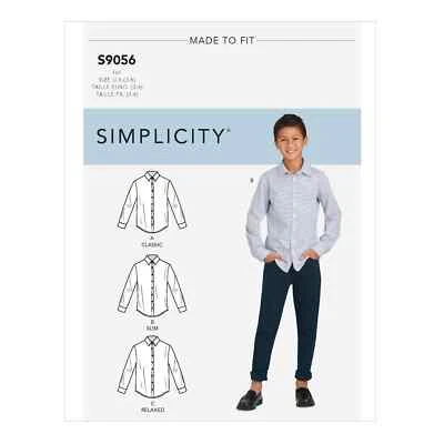 Simplicity Sewing Pattern S9056 Children's & Teen Boys' Shirts - Image 1 of 4
