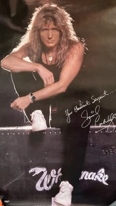 Vintage Whitesnake Poster David Coverdale “Your Obedient Serpent” 1988 - Picture 1 of 3
